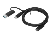 Lenovo - USB-kabel - USB-C (han) til USB-C (han) - 20 V - 5 A - 1 m - sort - for ThinkCentre M80s Gen 3 M80t Gen 3 M90a Gen 3 M90a Pro Gen 3 M90s