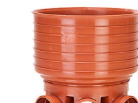 Rense-insp.brønd 425-315mm T2 - lige gennemløb og H+V tilløb. Uponor PP