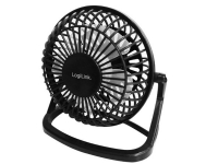 LogiLink - Køleventilator - på bord - USB - sort