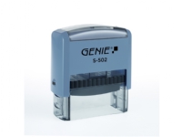 Genie S-502, Selvfarvende, Brugerdefineret stempel, Plast, 58 x 22 mm, Grå, Plast