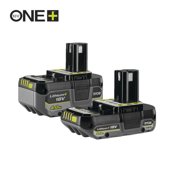 Ryobi Batteripakke 1 x 4,0 & 1 x 2,0 Ah