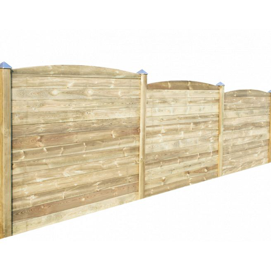 HORTUS 178,5 cm tillægsfag med topprofil buet afslutning og 1 mellem stolpe - 101-692