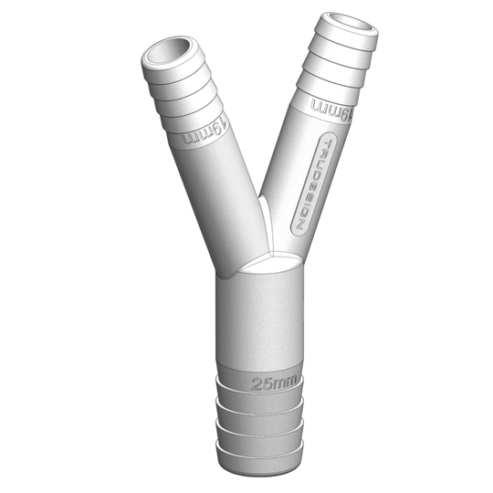 Tru-design Y-kobling 19, 19, 25 mm Komposit