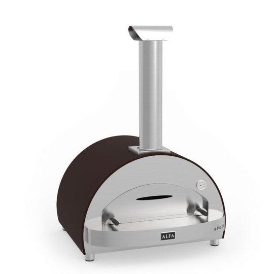 Alfa Forni 4 Pizze Kobber Pizzaovn