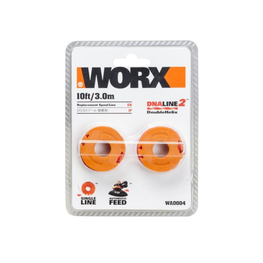 Worx Snørrehus 2 x 3mtr 1.65mm tråd for WG157E & WG163E