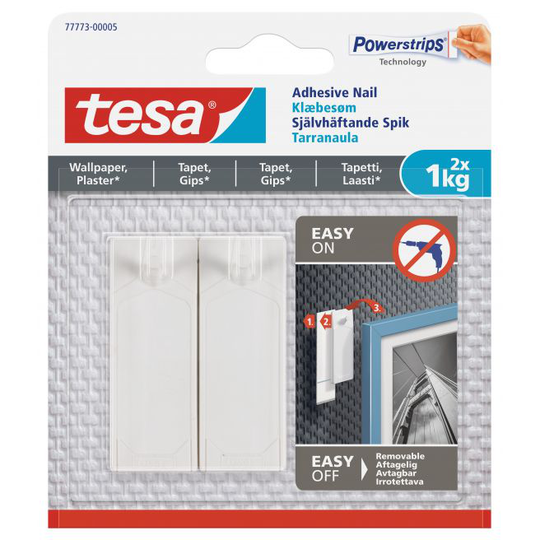 Tesa Klæbesøm til tapet og gips (1 kg), 2 stk.