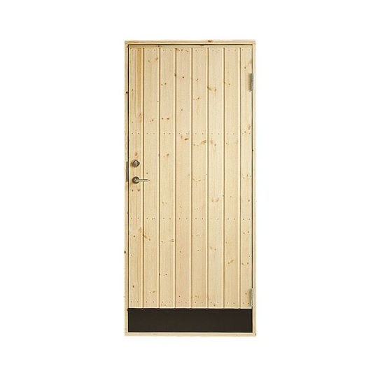 Plus udhusdør, panel, inkl. karm, Højre
