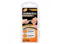 Duracell DA13 ACUSTICA, Single-use battery, Zink-luft, Knap/mønt, 1,4 V, 6 stk, Metallic,Orange