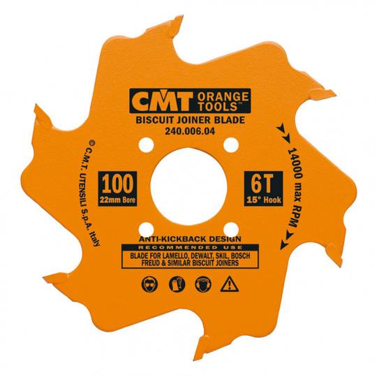 CMT Lamellofr. HM 100x3,96x22 Z6 CMT - 240.006.04