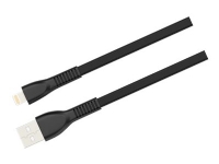 Havit HV-H610 - Lightning-kabel - USB han til Lightning han - 1.8 m - sort - flad - for Apple iPad/iPhone/iPod (Lightning)