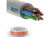 NKT Installationskabel, halogenfri 7G1,5 mm² NOIKLX90 lysegrå 300/500V, ring, udvendig dimension max. 11,2 mm - (50 meter)