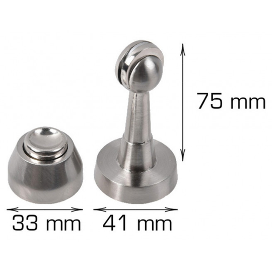 Home-it dørholder med magnet 75 x 41 mm krom