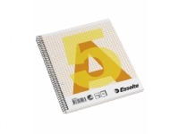 Kollegieblok Esselte kvadreret A5 m/spiralryg 70blade/stk (stk.)