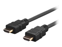 VivoLink Pro - HDMI-kabel med Ethernet - HDMI han til HDMI han - 50 cm - sort - formet, 4K support
