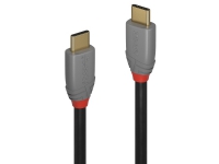 Lindy 36902, 1,5 m, USB C, USB C, 10000 Mbit/s, Sort, Grå