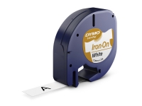 Labeltape DYMO® LetraTAG 12mm x 2m hvid - Stryg-Let IronOn tape