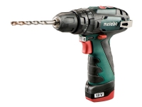 Metabo PowerMaxx SB Basic - Hammerbor/skruemaskine - ledningfri - 2-hastigheders - nøgleløs borepatron 10 mm - 34 N·m - 2 batterier - 12 V