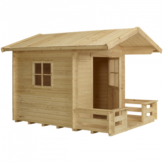 Plus Legehus - grundmål 182x161 cm + 72 cm terrasse - 16744-1