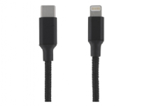 EPZI - Lightning-kabel - USB-C han til Lightning han - 1 m - sort - for Apple iPad/iPhone/iPod (Lightning)