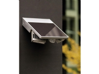 ECO-Light Ghost Solar P9012 SI Solcelle-udendørs vægbelysning med bevægelsessensor 4 W Neutralhvid Sølv