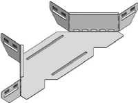 WIBE GROUP T-afgrening for kabelbakker KB184/KB284 højde 60 mm, bredde 500 mm, længde 700 mm El-forzinket