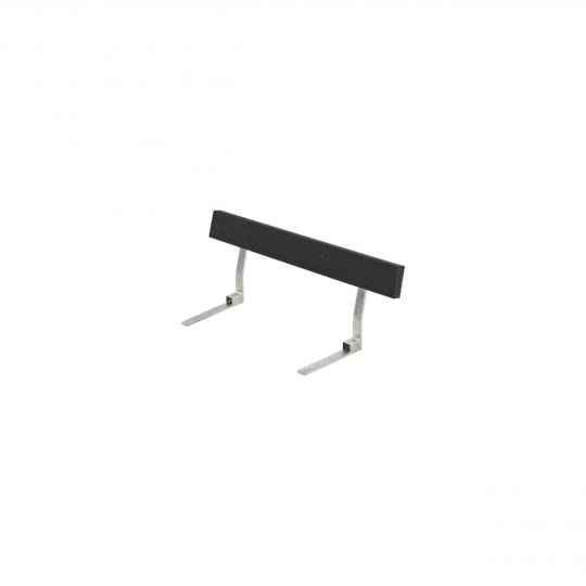 Plus Ryglæn til Bord/Bænksæt - 118 cm - ReTex - Sort - 185880-35