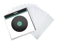 Hama LP Outer Sleeve - CD/DVD lomme - kapacitet: 1 CD/DVD - gennemsigtig (pakke med 10)