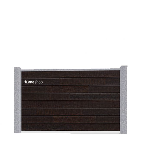 Wimex Aalborg Royal Fibercement Hegn - BitterBrown Startsæt H 90 cm B 197 cm
