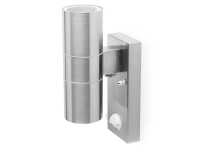 Smartwares 10.045.48, Udendørs vægbelysning, Sølv, Rustfrit stål, IP44, Have, Terrasse, Vægmontering