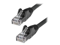 StarTech.com 1m LSZH CAT6 Ethernet Cable, 10 Gigabit Snagless RJ45 100W PoE Network Patch Cord with Strain Relief, CAT 6 10GbE UTP, Black, Individual