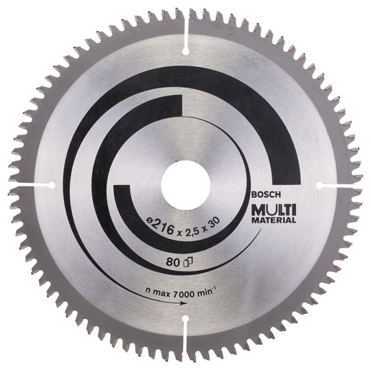 Bosch Rundsavsklinge Ø216x30mm 80t -5gr Alu - 2608640447