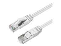 MicroConnect - Patchkabel - RJ-45 (han) til RJ-45 (han) - 7.5 m - 6 mm - S/FTP - CAT 6a - halogenfri, indendørs, formet, knastfri - hvid