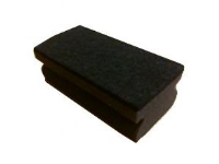 Skuresvamp 140x70x50 mm med Håndgreb Sort,10 pk x 10 stk/krt