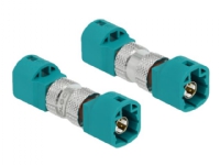Delock - Dataadapter - HSD Z stik til HSD Z stik - RAL 5021, vandblå