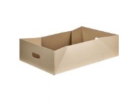 Papkasse 575x375x169 mm med Håndtag Massiv pap bund Brun,25 stk/bnt - (25 stk.)