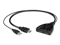 Hama 2-way - HDMI-opdeler - sort - 4K support
