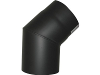 MB Sorte røgr. 130mm knærør 45 - knærør 45ø