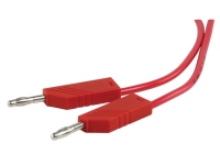 SKS Hirschmann CO MLN 100/1 Prøveledning [Lamelstik 4 mm - Lamelstik 4 mm] 1.00 m Rød 1 stk