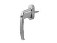 Olympia FGS 100, Vindue låsehåndtag, Sølv, Aluminium, Monokromatisk, Cylinderlås