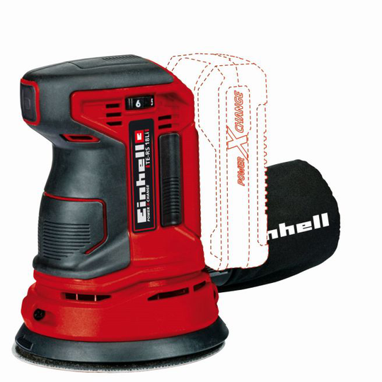 Einhell Akku-excentersliber Ø125 mm 18 V Li-ion Solo - TE-RS 18 Li-Solo