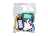 Nøgleskilte BNT plast PET assorteret farver - (10 stk.)