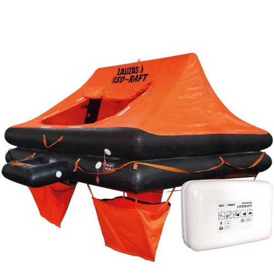 Lalizas ISO-RAFT Redningsflåde i Container til 8 Personer, ISO 9650-1, 77x55x34cm 50kg