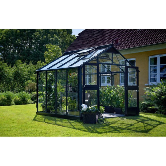 Juliana Premium 8,8 m² antracitgrå m/ 3 mm hærdet glas