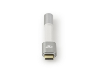 Nedis - USB-C til hovedtelefon jackstikadapter - USB-C han til stereo mini-jackstik hun - 8 cm - aluminium