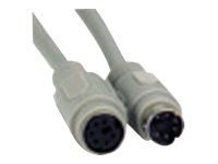 MicroConnect - Forlængerkabel tastatur / mus - PS/2 (hun) til PS/2 (han) - 10 m