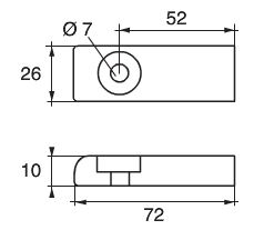 Anode zn m/m plade -275 hp verado