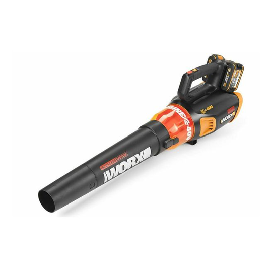 Worx Løvblæser 2x20v - Kulfri Motor Solo