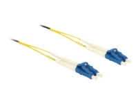 Delock - Netværkskabel - LC enkelttilstand (han) til LC enkelttilstand (han) - 0.5 m. - 1.8 mm - fiberoptik - 9 / 125 micron - OS2 - gul