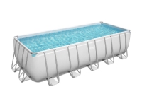 Bestway 5611Z, 19281 L, Indrammet pool, Voksen & barn, Stige, Hvid, 119,4 kg