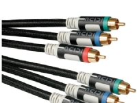 ICIDU - Videokabel - componentvideo - RCA x 3 han til RCA x 3 han - 3 m
